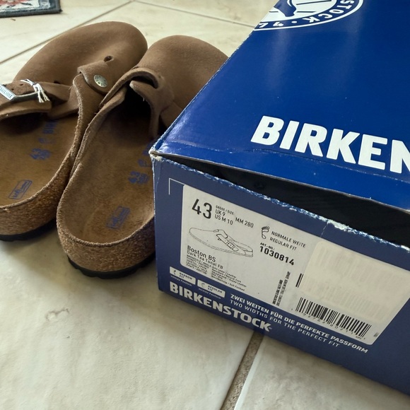Birkenstock Men\'s Clogs/ Slip-On Sandals Dark tea tonal (NEW) size 10 men’s